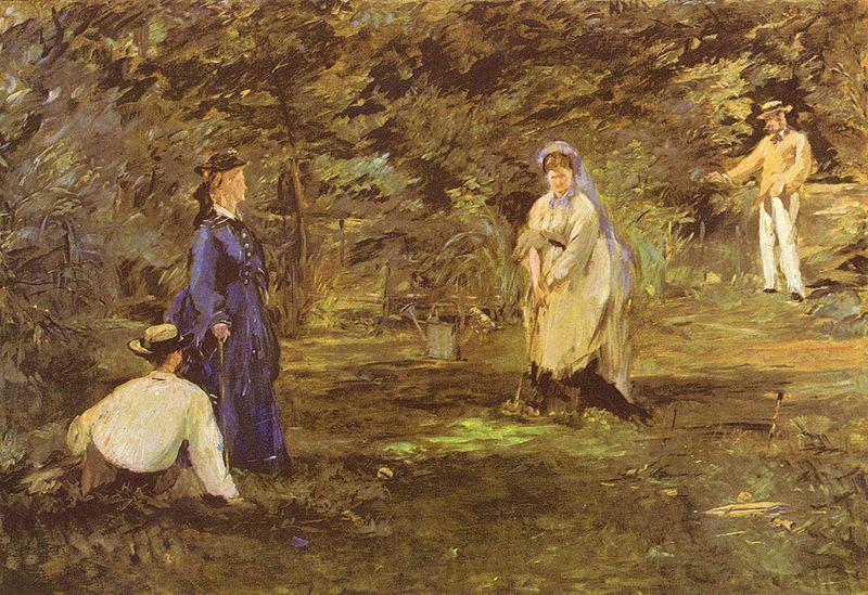 Edouard Manet Croquet-Partie Spain oil painting art